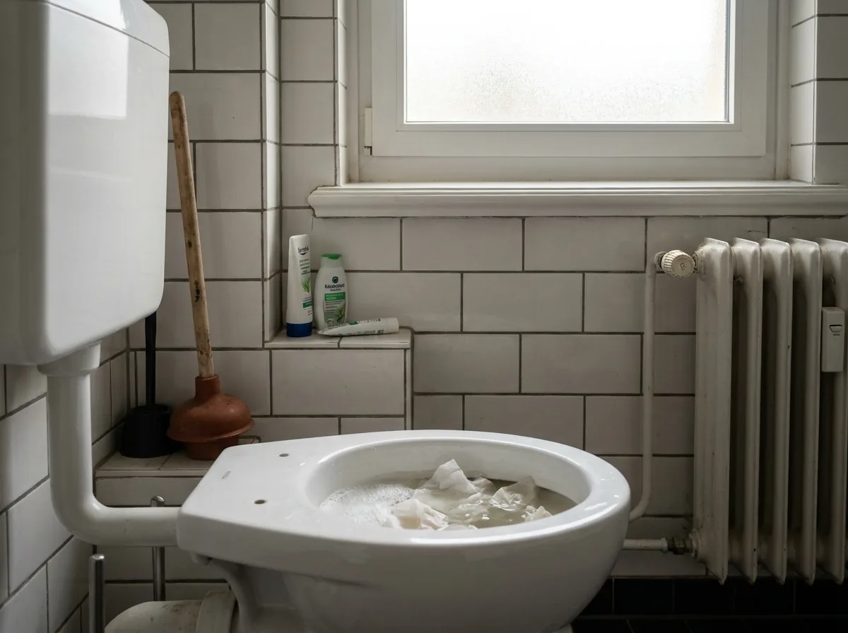Verstopfte Toilette und Spüle — Spiralen-Notdienst